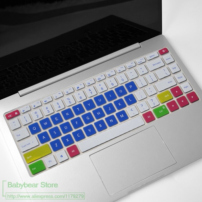 Para Xiaomi mi Notebook Pro 15 15,6 i7-8550U portátil de silicona colorida cubierta protectora de teclado piel portátil de i5-8250U: candyblue
