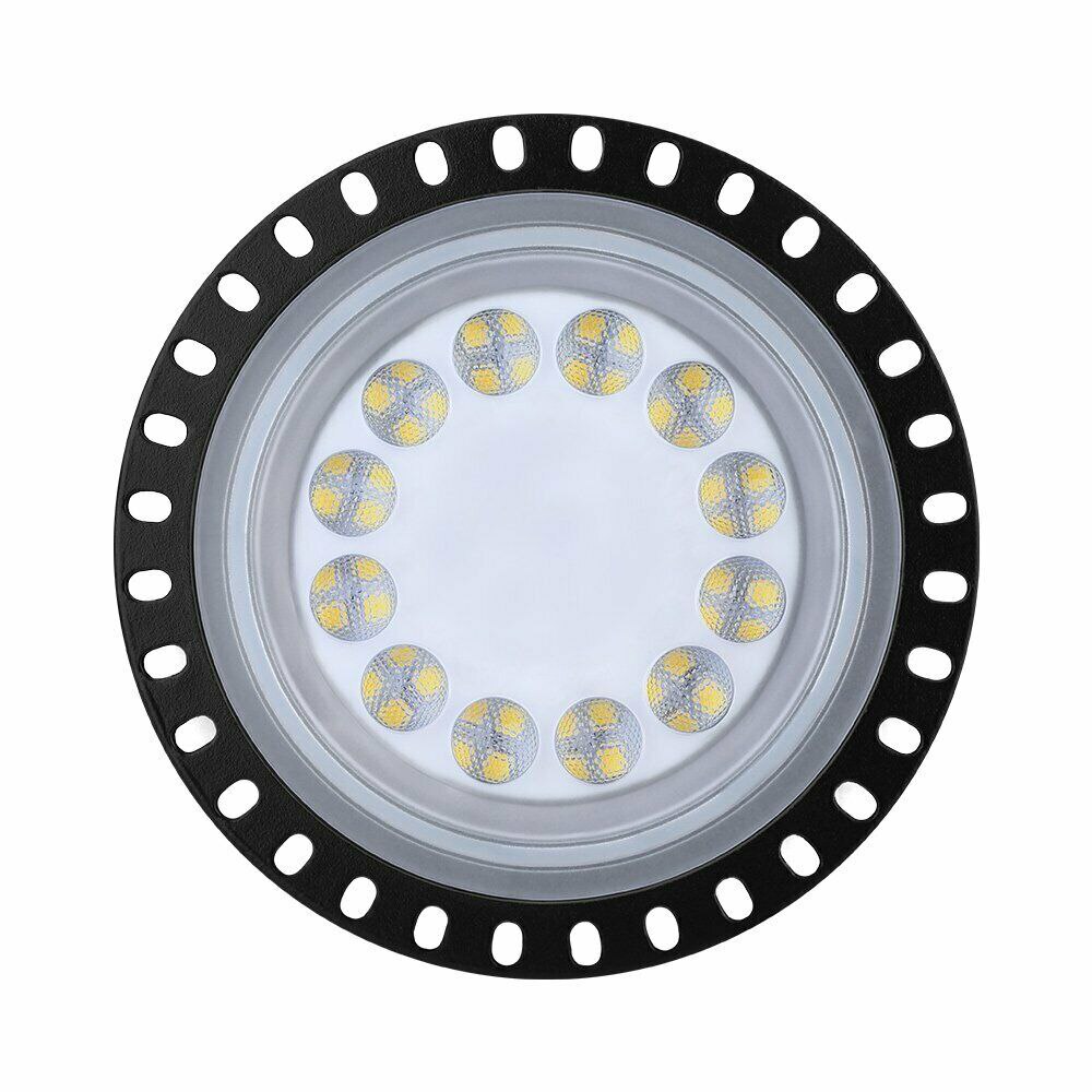 50/100w 220v ledet høy bukt lys lav bukt ufo pilsner industrilys til supermarked kontor parkeringsplass lampe 120 grader