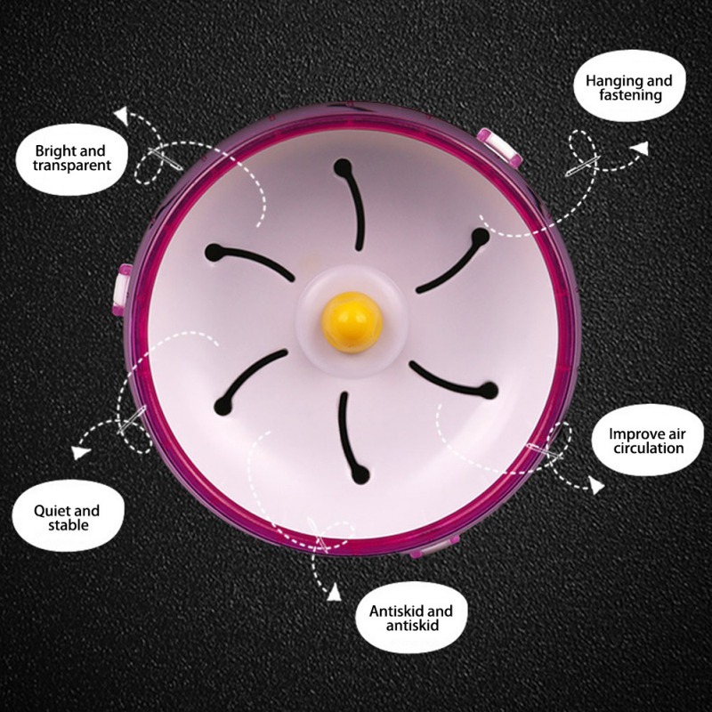 Hamster Exercise Wheel Quiet Spinner Guinea Pig Running Round Wheels Cage Sports Accessories For Small Animal Pet Toy