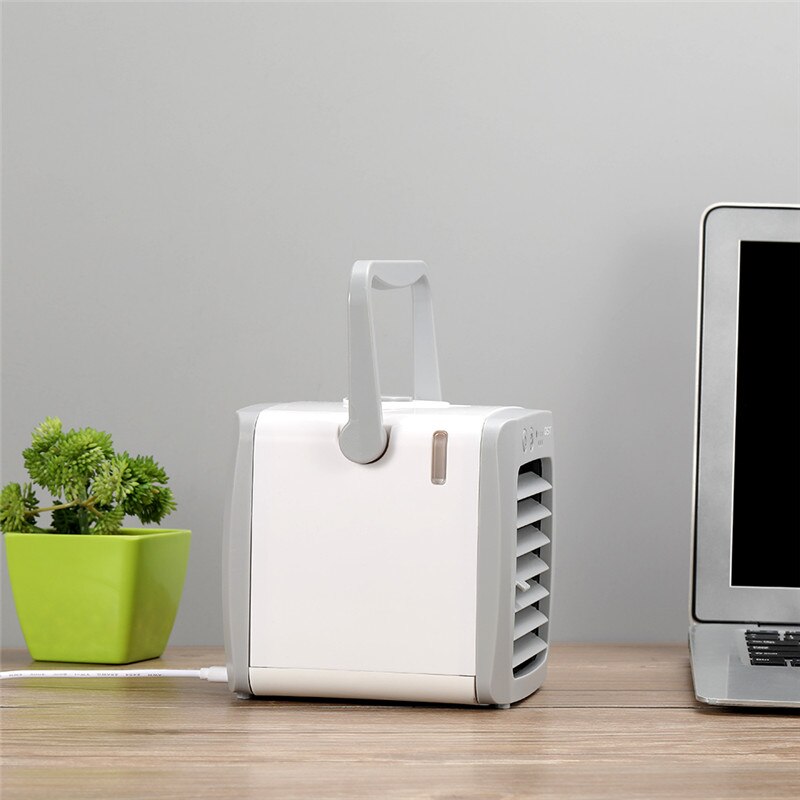 Mini Portable Air Conditioner USB Air Cooler Fan Conditioner Humidifier Cooling Room Air Cooling Desktop Fan For Home Desk Space