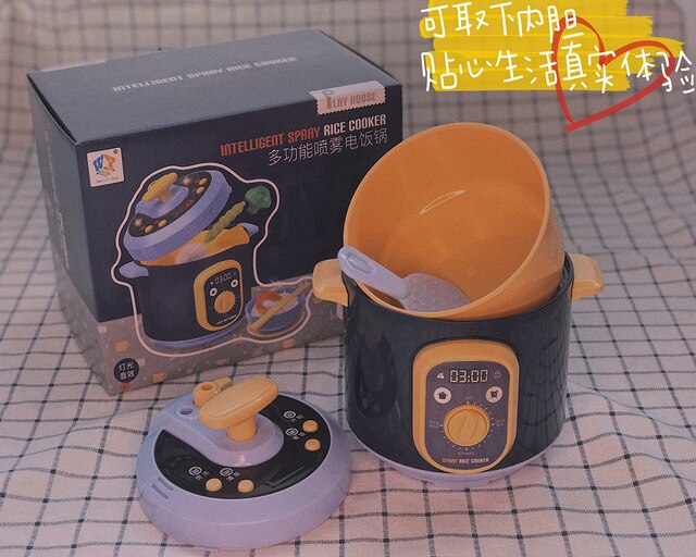 Household Appliances Pretend Play Kitchen Children's Toys Kettle Pressure Cooker Rice Cooker Induction Cooker Cookware Children': Orange