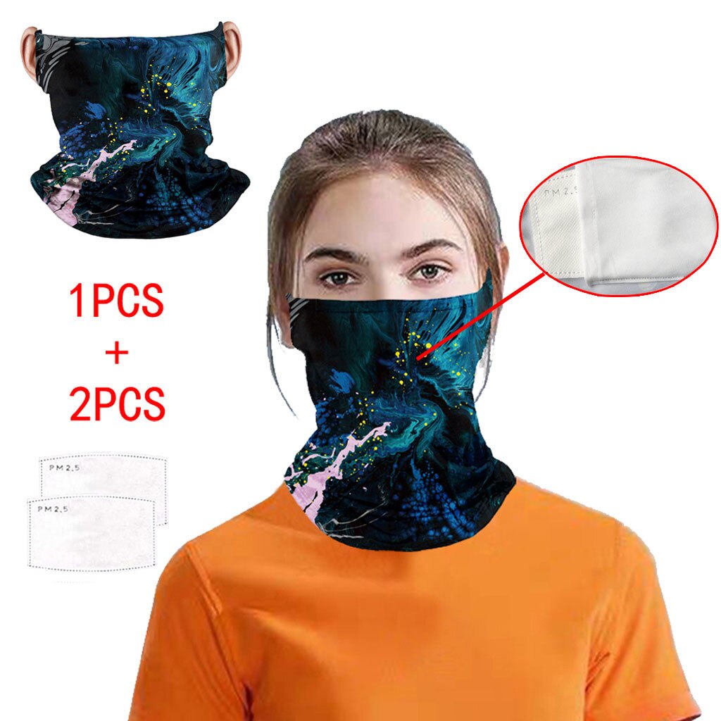 Face Cover Hiking Scarves Magic Scarf Outdoor Cycling Headwear Protection Neck Bandana Sport Tube UV Funny Print Scarf Scarves: E