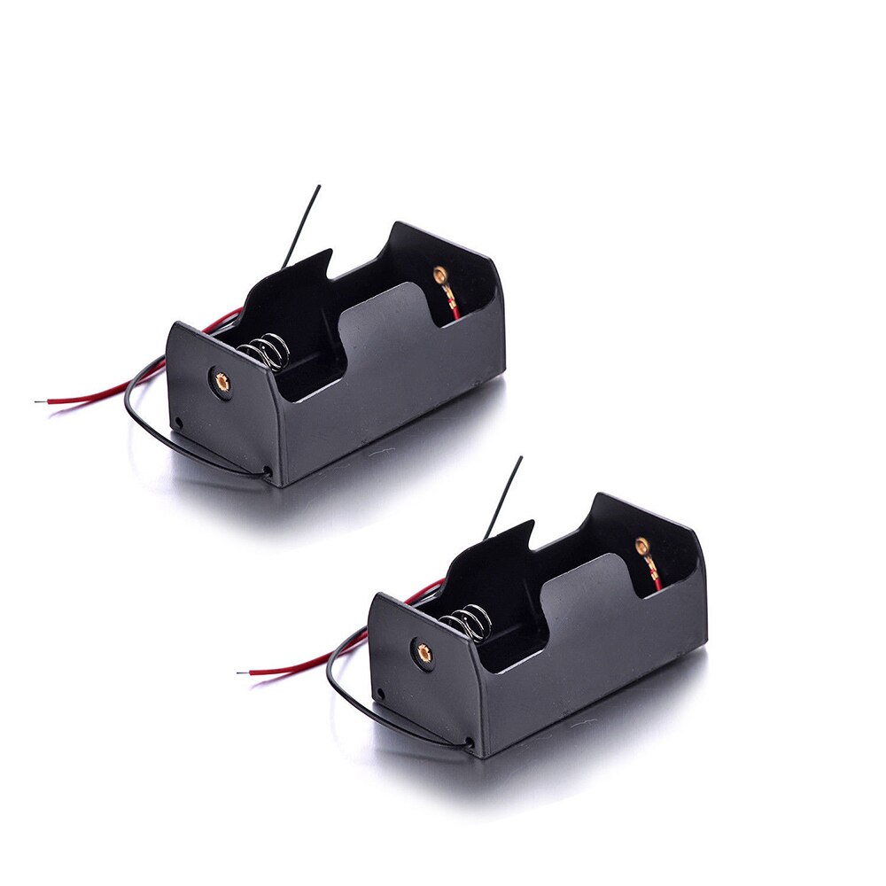 DIY Battery Holder Case 1 Slots D Size 1.5V Battery Holder Cell with Wires Durable Battery Holder Case Rechargeable Battery Case