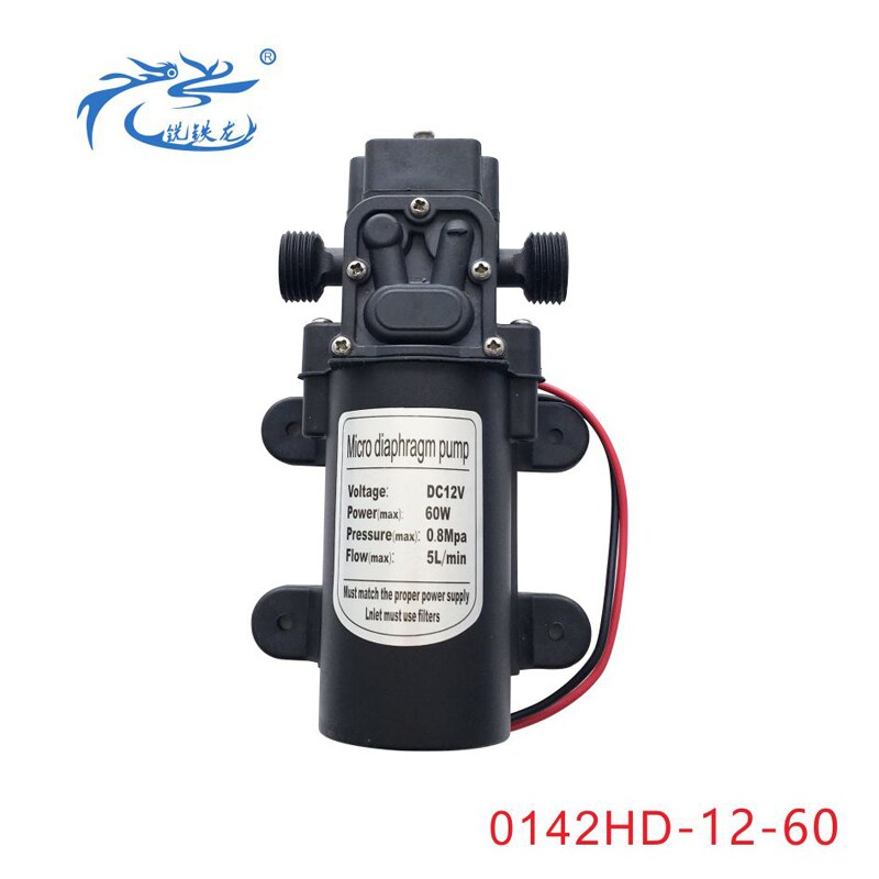 Zelfaanzuigende Pomp, Booster Pomp, Hoge Temperatuur Pomp, Spuit, Waterpomp, miniatuur Elektrische Membraanpomp, 12V60W: 0142HD1260