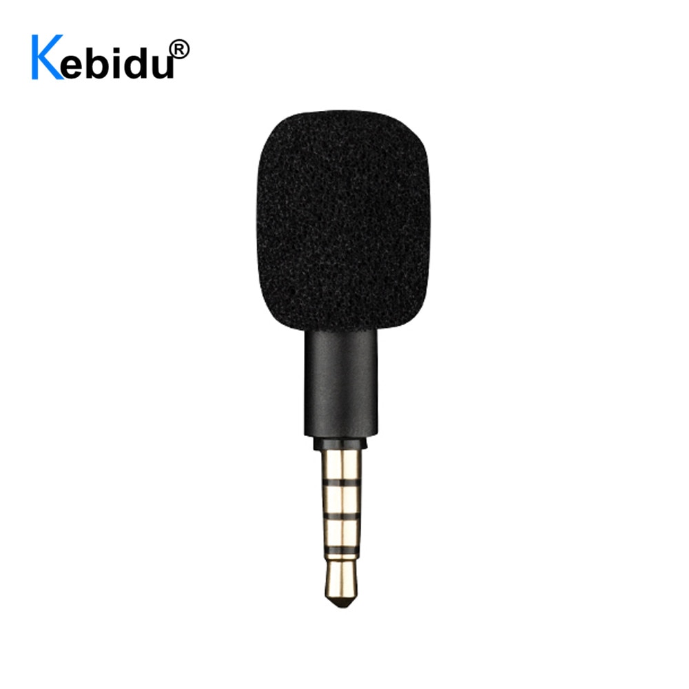 Kebidu 3.5Mm Jack Draagbare Kleine Microfoon Voor Geluidskaart Mini Omni-Directionele Microfoon Recorder Mobiel Smartphone Android Telefoon