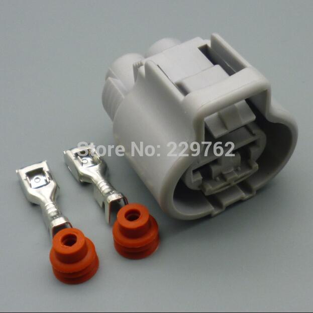 Shhworlsea-conector de ventilador electrónico para coche, accesorio masculino y hembra de 2 pines, resistente al agua, para Toyota Ford Focus Mazda Haima 176142, 2, 76143, 6: 1sets female