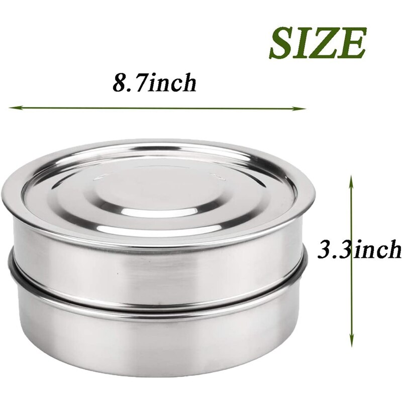 Zaad Kiemen Lade Set Kieming Kit, 8 Inch 3 Rvs Stapelbaar Sprouter Zaad Starter Lade Gg Kit
