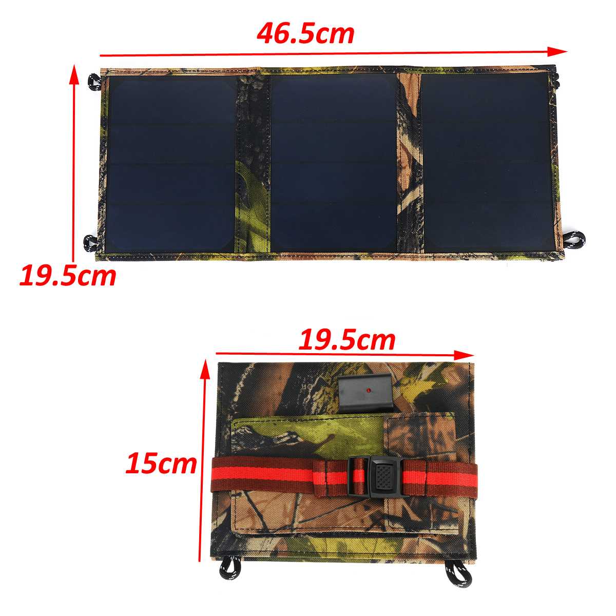 18V 45W High Efficiency Hiking Solar Panel Backpack Foldable Photovoltaic Solar Panel Kit with Type-C Fast Charging Function