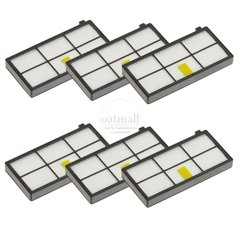 Para iRobot Roomba 960 900 891 800 Series accesorios repuestos Kit de reposición de aspiradora Cepillo Lateral de goma filtro HEPA: Azul cielo