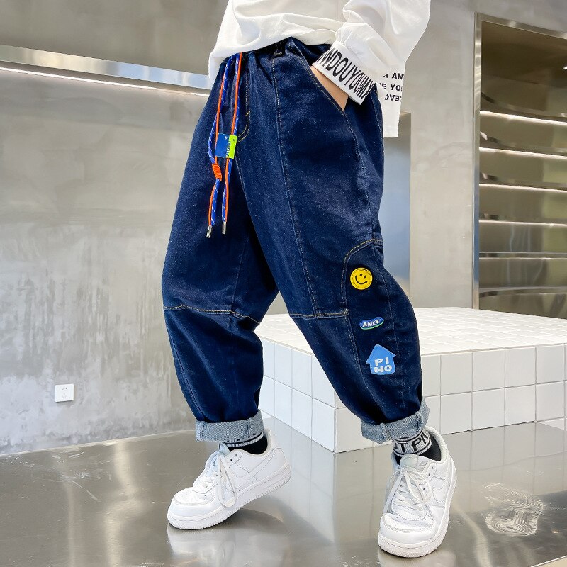 Jongens Losse Jeans 8 10 Jaar Fall Winter Kids Lange Denim Broek