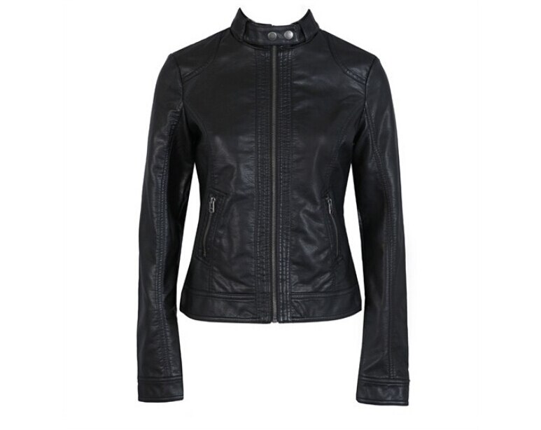 Veste en cuir PU femme femme, européenne, Pimkie nettoyage simple en cuir PU: S