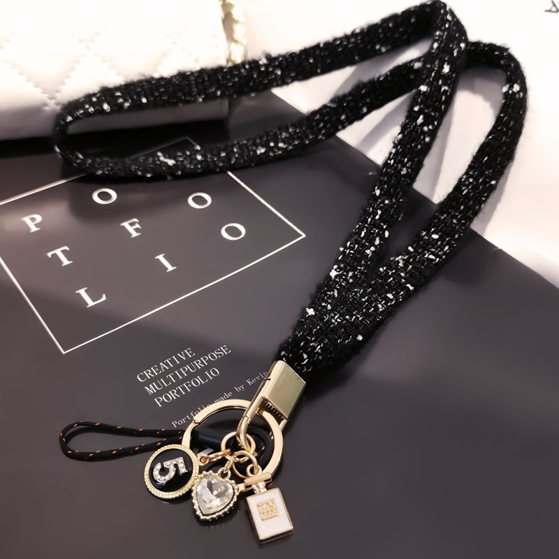 Kristall Liebe Anhänger Telefon Lanyard Gurt für Schlüssel Karte Gym Handy mit USB Abzeichen Clip Lanyard Multi-zweck neck Lanyard: 02