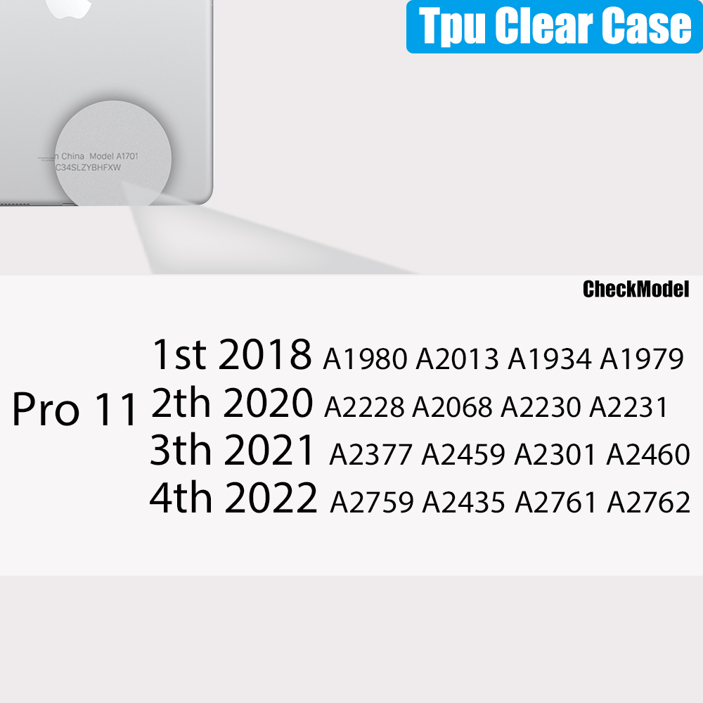 TPU Doorzichtige Hoes Voor Ipad Pro 11 12.9 10.5 9.7 9e Generatie Mini 6 Air 5 4 2 1 10e 8 7 5 Protect Funda Ipad Accessoires: Roze