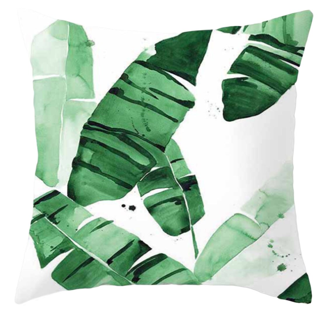 45*45cm tropiske træer grøn pude dekorative puder blomsterpude polyester bomuld pude: G