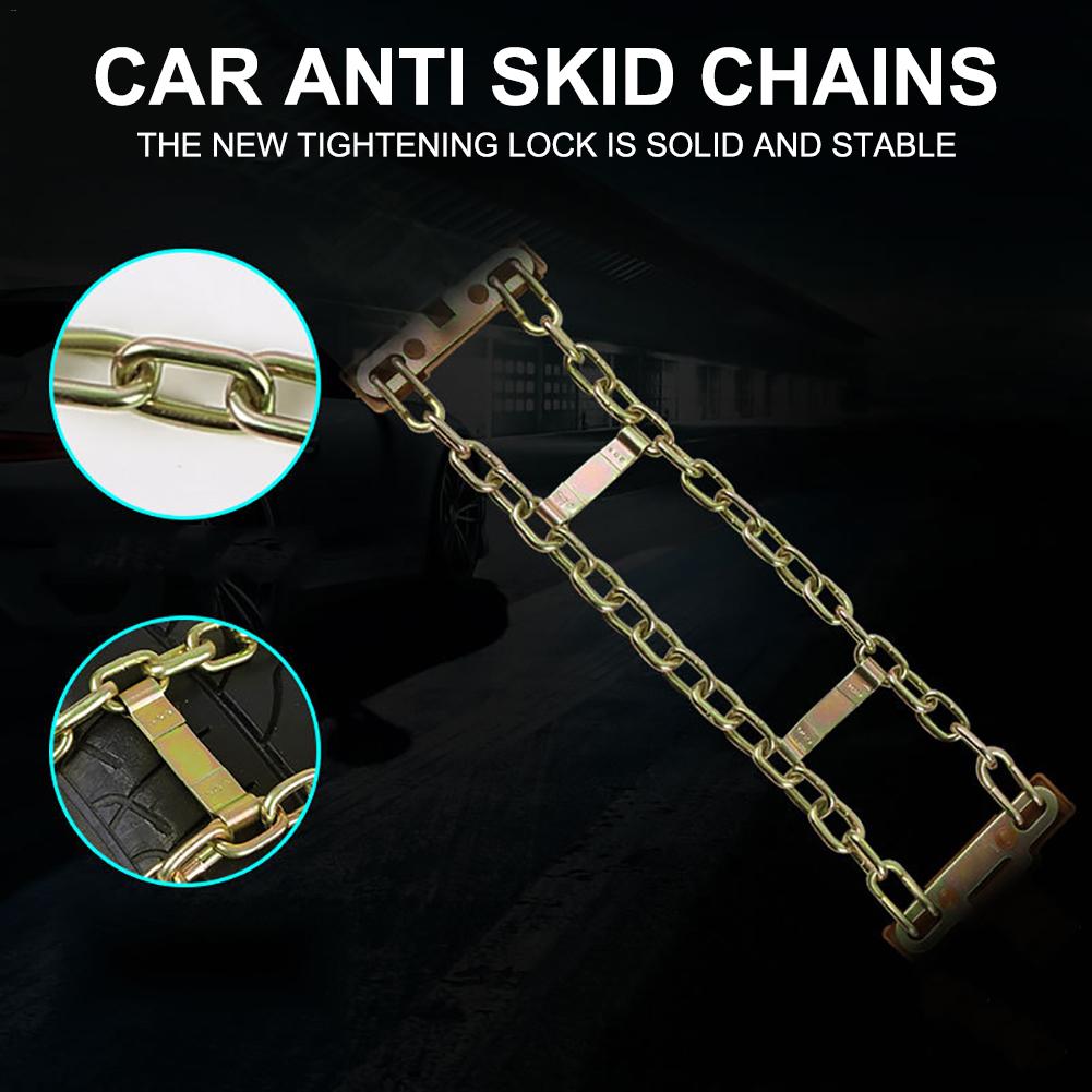 Cadenas de nieve de coche ensanchadas, cadenas de acero resistentes al desgaste para invierno, neumáticos de barro, ruedas de Autocross para exteriores, 1 ud.
