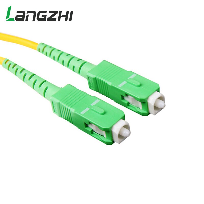 10pcs/bag Sc Apc 3m Simplex Mode Fiber Optic Patch Cord Cable Sc Apc 2.0mm Or 3.0mm Ftth Fiber Optic Jumper Cable