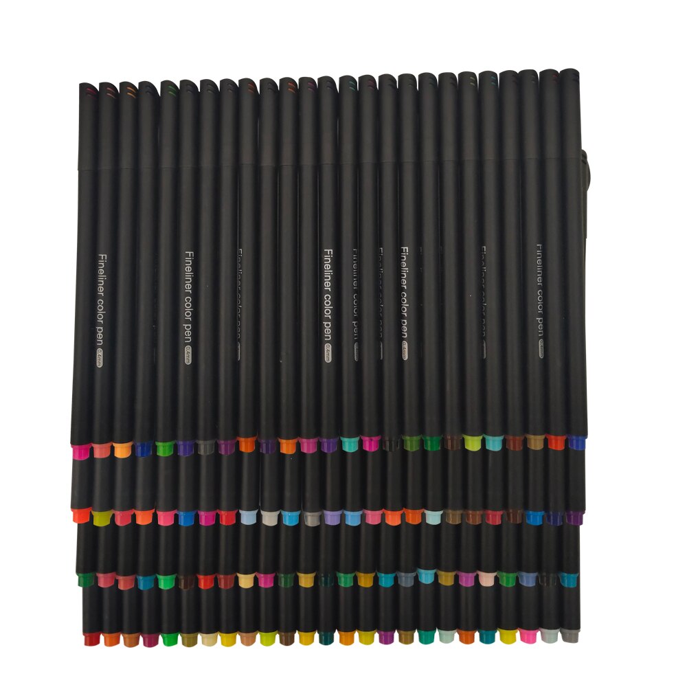 12/24/36/48/60/100 kleuren markers fineliner pen set viltstift kunstmarker set tekenen schets manga kalligrafie marker: 100 kleuren