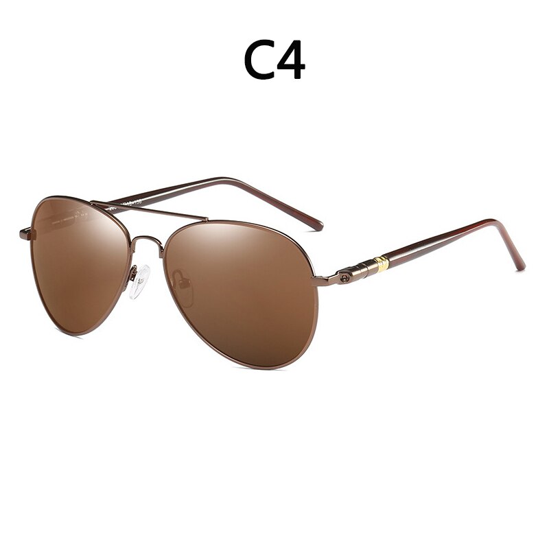 Boyseen Classic Pilot Gepolariseerde Meekleurende Zonnebril Mannen Vrouwen Aluminium Frame Glazen Voor Rijden Fishing Shades: C4