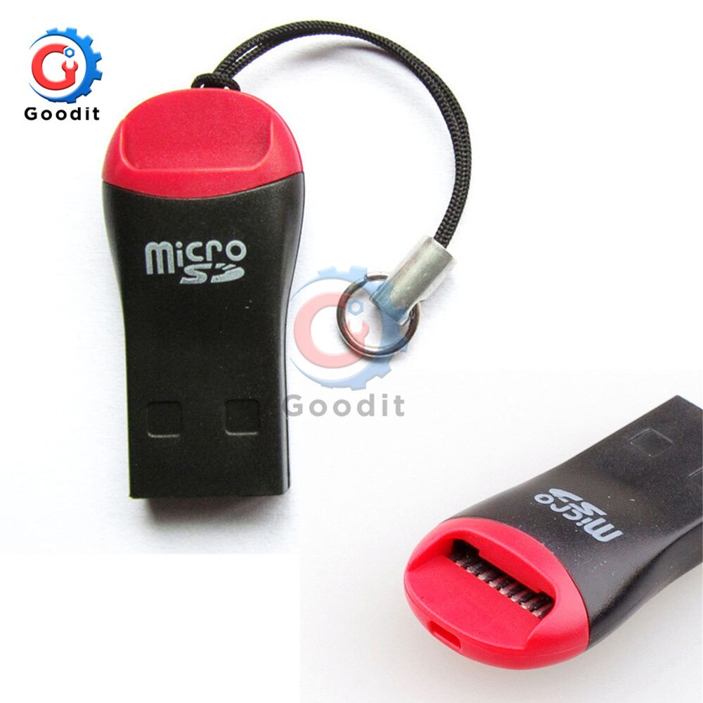 Mini Memory Card Reader Adapters Usb 2.0 Adapter Vervanging Voor Micro Sd Tf Card Lanyard Micro Sd Kaartlezer tf