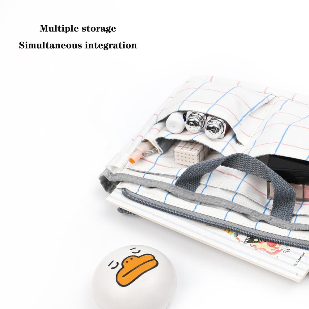 KOKUYO – trousse à crayons japonaise, sac de rangement Simple, petit et frais à double usage, sac à dos multifonction de grande capacité