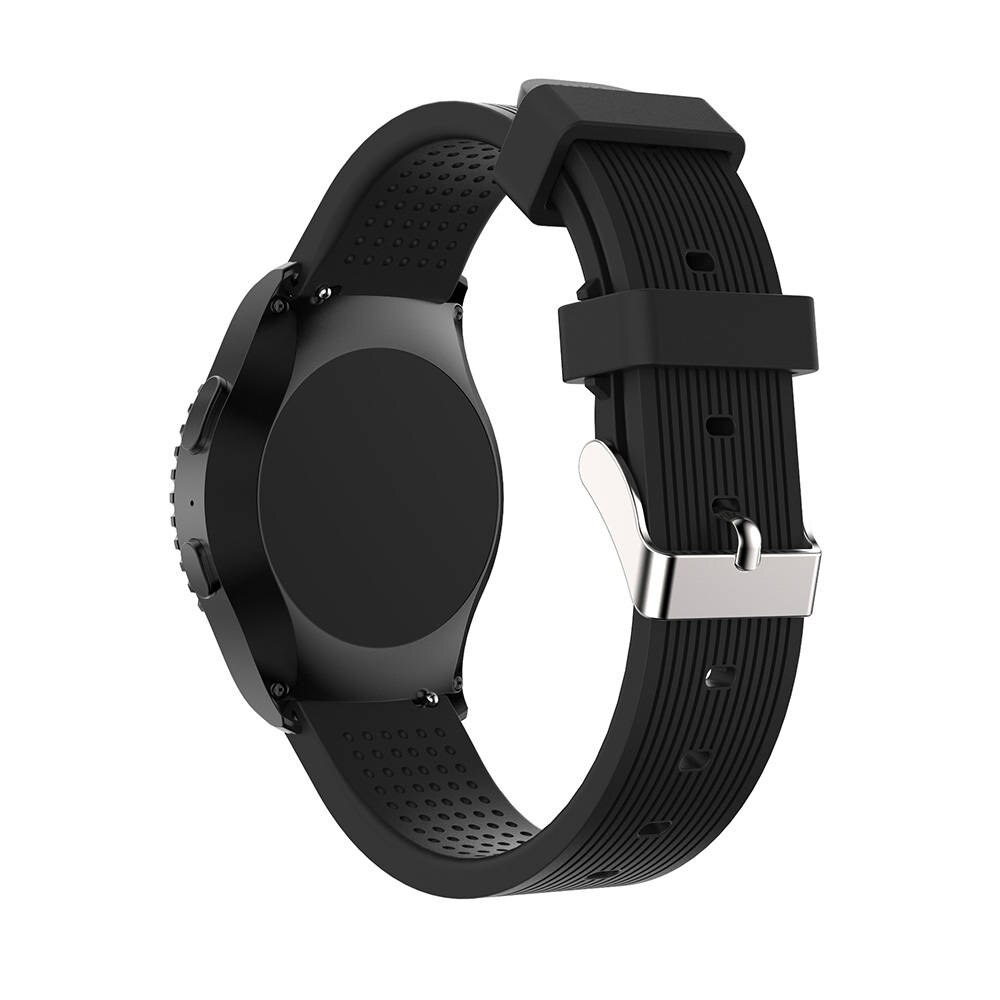 Soft Silicone watchband For Samsung Gear Sport 20mm Replacement Wristband Strap for Samsung Gear S2/S4 Classic smart Accessories: Black