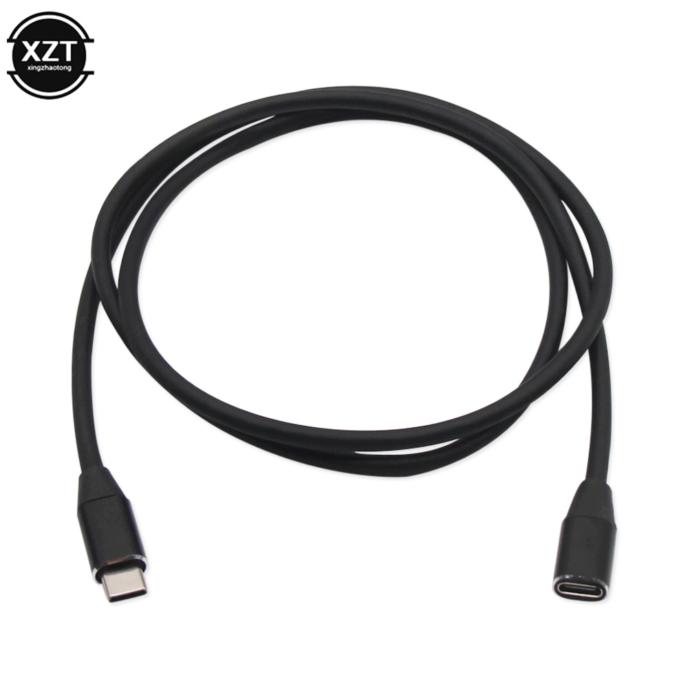 Usb c förlängningskabel typ c förlängningssladd usb-c thunderbolt 3 för macbook pro nintend switch usb 3.1 laddningsdatakabel
