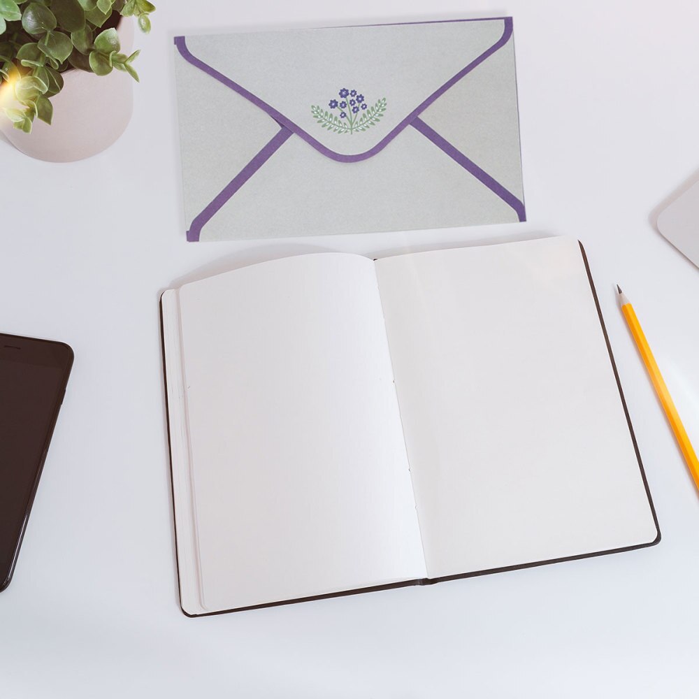 45pcs Flower Letter Paper Printed Envelope Beautiful Letter Papers for Home (each Style Contains 6 Sheets of Writing Pape