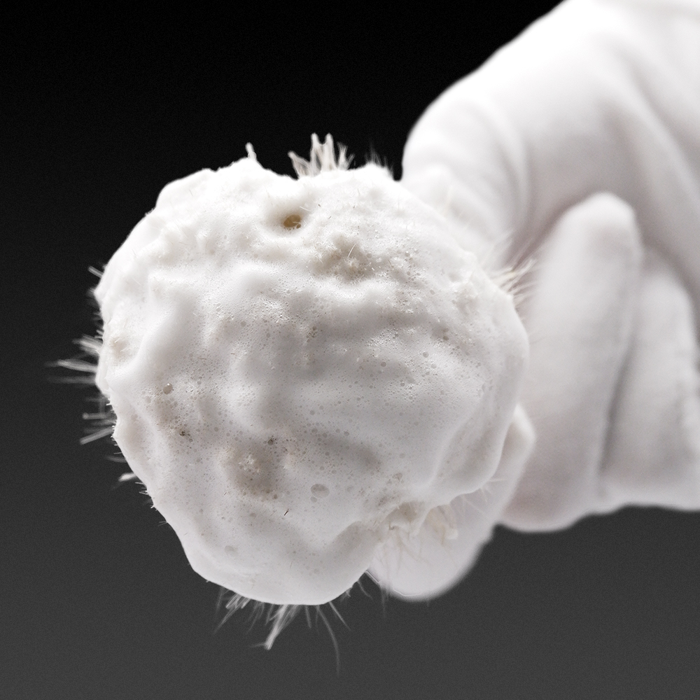 Gdmg brush-beige paardenhaar scheerkwast met knoop, geschikt voor een comfortabele natte scheerbeurt en baardverzorging.