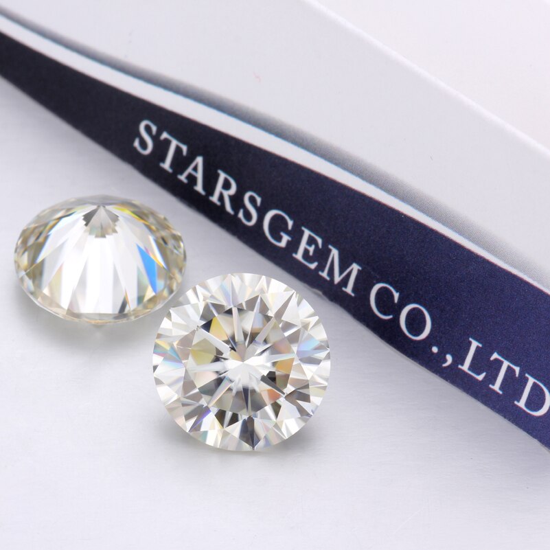 Moissanite Round Brilliant Cut 6.5mm GH 1ct loose moissanites stones jewelry gems for women jewerly making