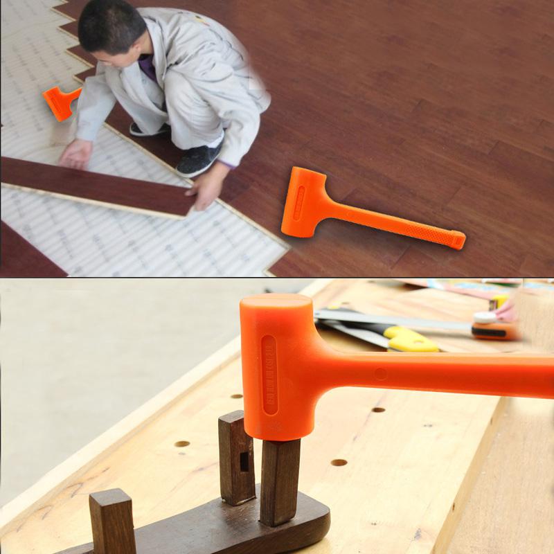 GloryStar 0.5-2LB Dead Blow Mallet Orange Soft Rubber Unicast Hammer