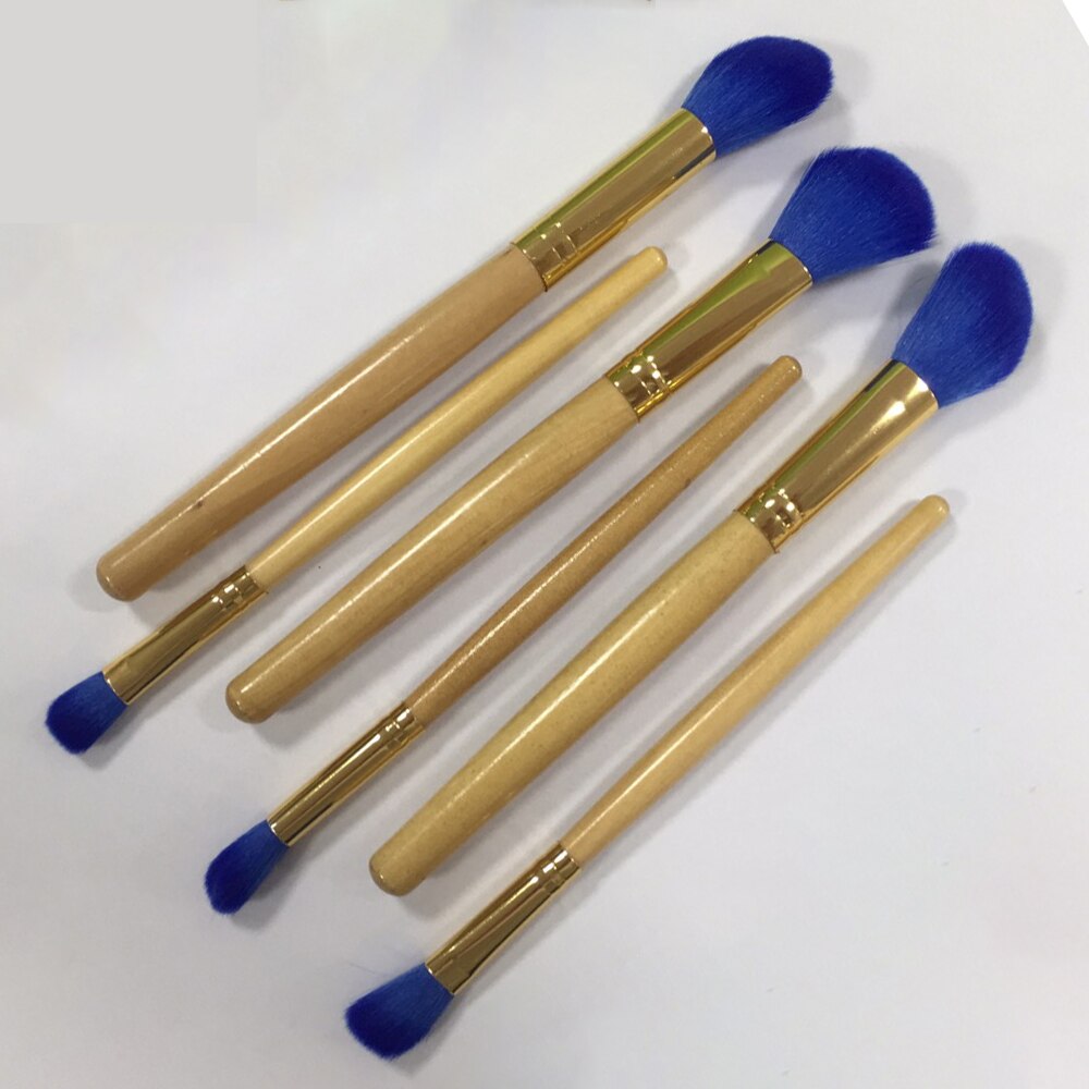 6PCS Makeup Brush Set Bamboo Handle Makeup brushes