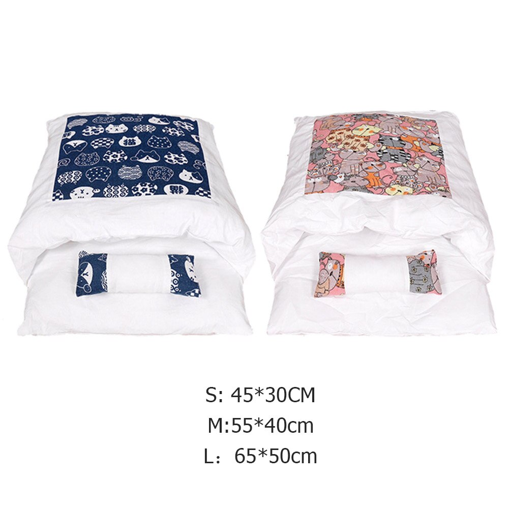 Saco de dormir para cama de gato, felpa, cálido, móvil, Gato de invierno, casa cueva interior para perro, suministros de cama blanda