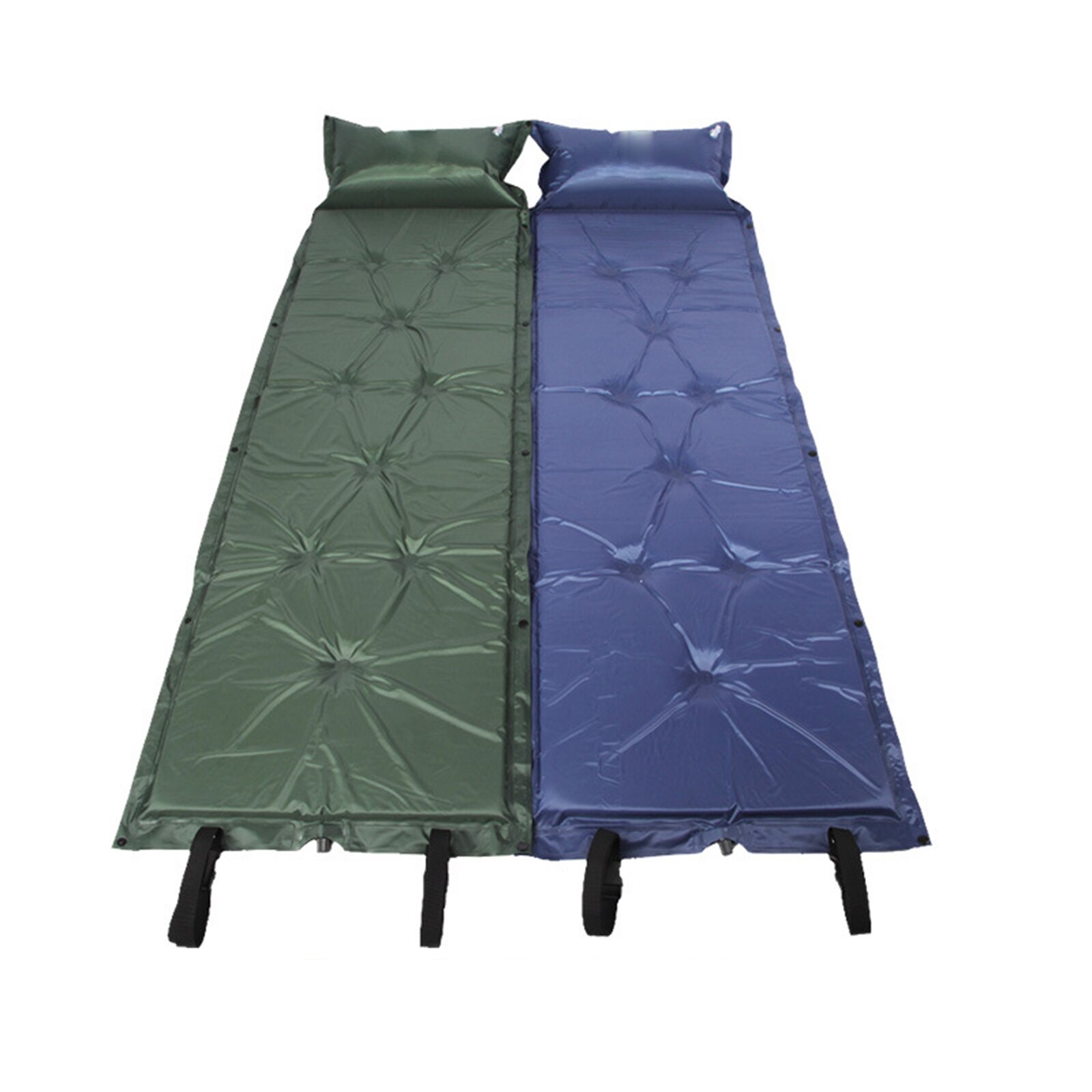 Camping Hike Sleeping Mat Pad Foldable Inflatable Portable Bed Sleeping Mattress for Backpacking Hiking Tents with Pillow