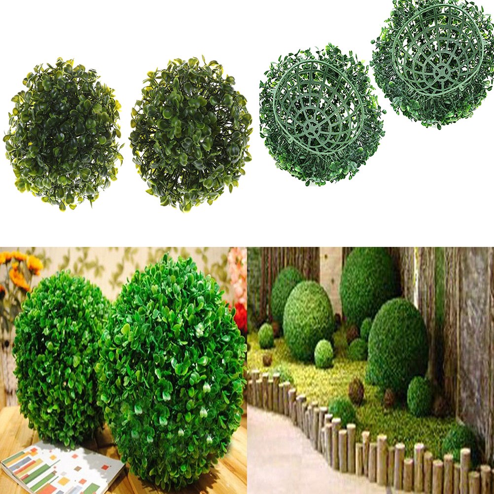 15 CM Newest Artificial Plant Ball Topiary Tree Boxwood Home Christmas Outdoor Wedding Party Decoration