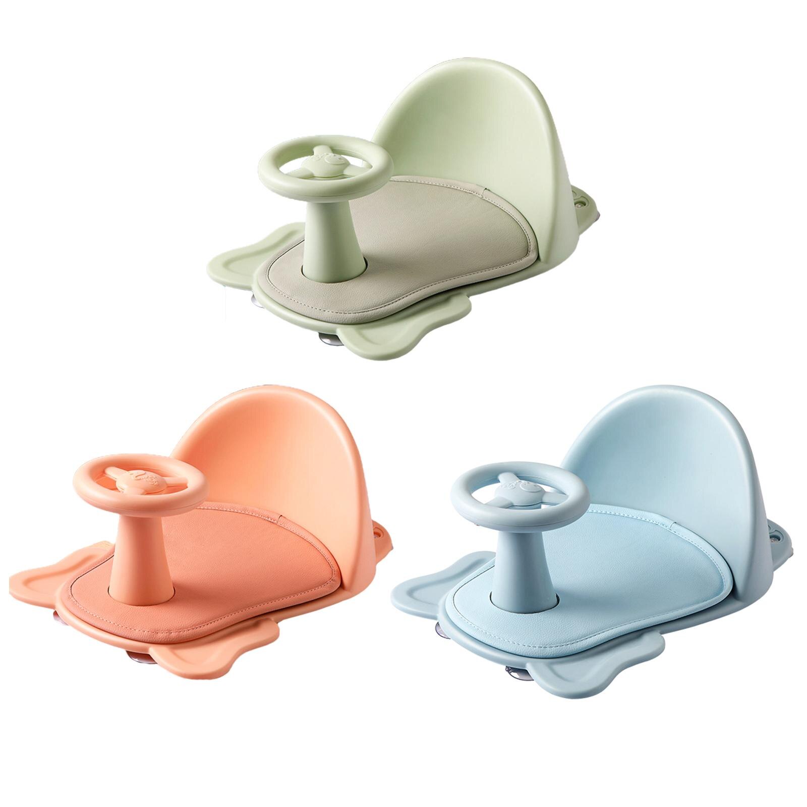 Asiento de bañera para bebé, silla de baño con respaldo, silla de bañera antideslizante con ventosa, asiento de ducha para sentarse, seguridad para el baño del bebé