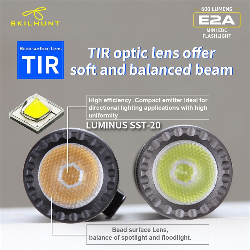 Skilhunt-Mini lampe à clé LED EPipeline, poche compacte, lampe de poche EDC, 600 lumens, 14500 AA, nouveauté