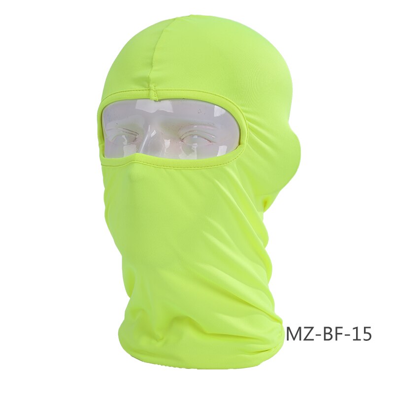 HEROBIKER-pasamontañas de LICRA para motociclista, máscara de Moto, Viso, Antivento, transpirable, Nuova: Green-MZ-BF-15