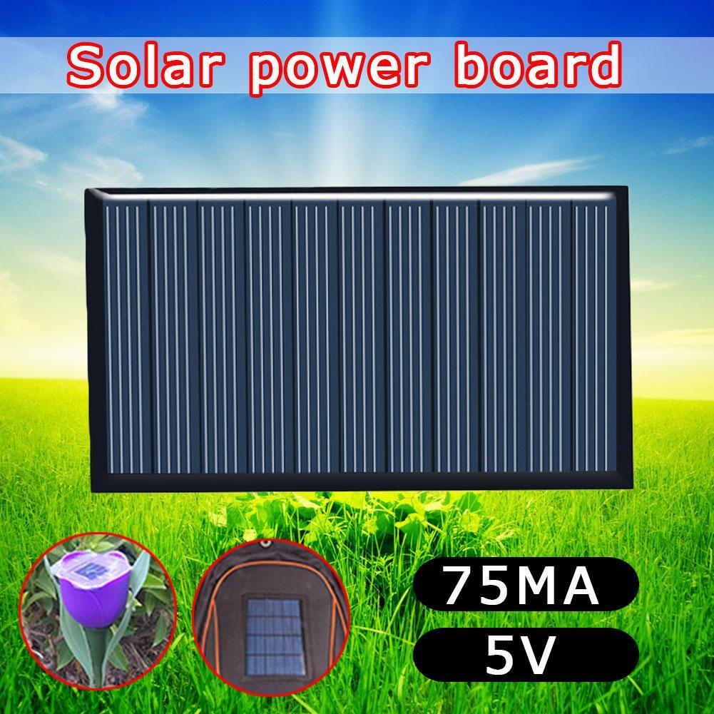 80x45mm 5V 75mA Pannello Solare Goccia Colla Bordo FAI DA TE Pannelli Solari in silicone Bordo Policristallino Giardino Luce Accessori di Alimentazione