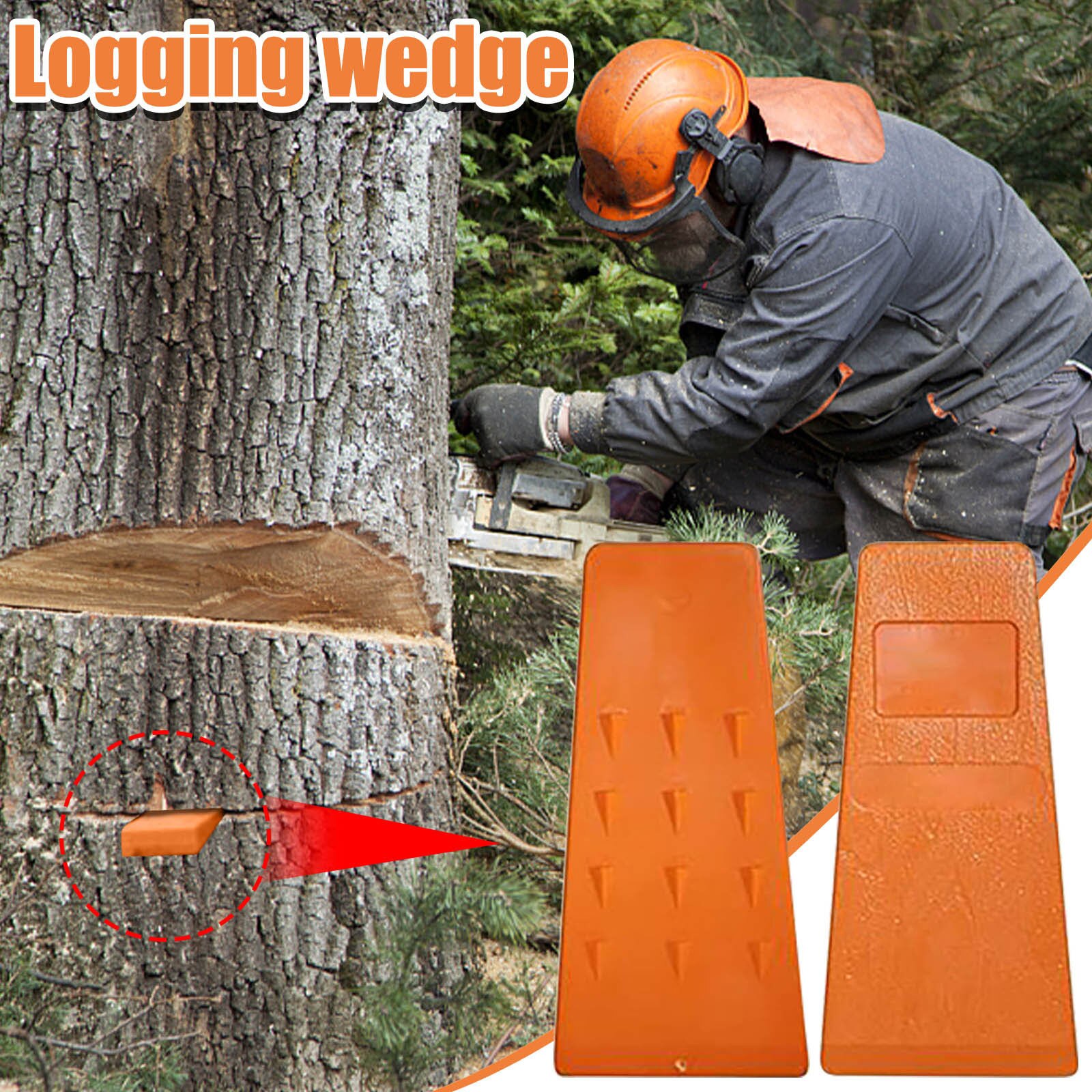Timber Savages 1/2/3/4 Pcs Tree Felling 5Inch Wedges for Logging Falling Set SetCutting Cleaving Chainsaw Instruments