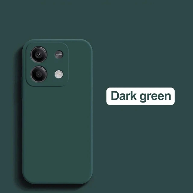 Custodia redmi note 13 pro 4g in silicone liquido morbido tpu quadrato per xiaomi redmi note 13, note 13 pro plus, note 13 pro 4g.: Alluminio / Marrone
