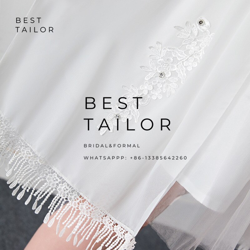 Color Available ! Wedding Jackets Bolero Bridesmaid Scarf Shawl Tassel Appliques Formal Party Gown Chiffon Wedding Accessories: White