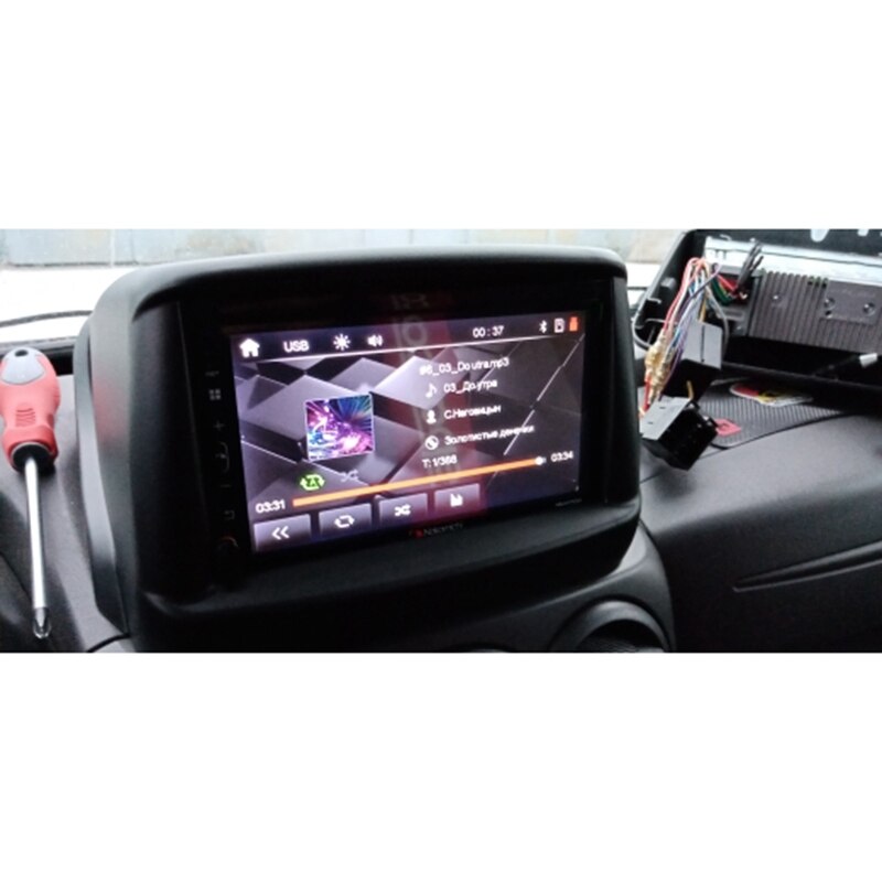 AL21 -macchina stereo Radio DVD Pannello o di Montaggio fascia kit per fiat Doblo 2002-2017 DVD Ripara La Struttura kit cruscotto