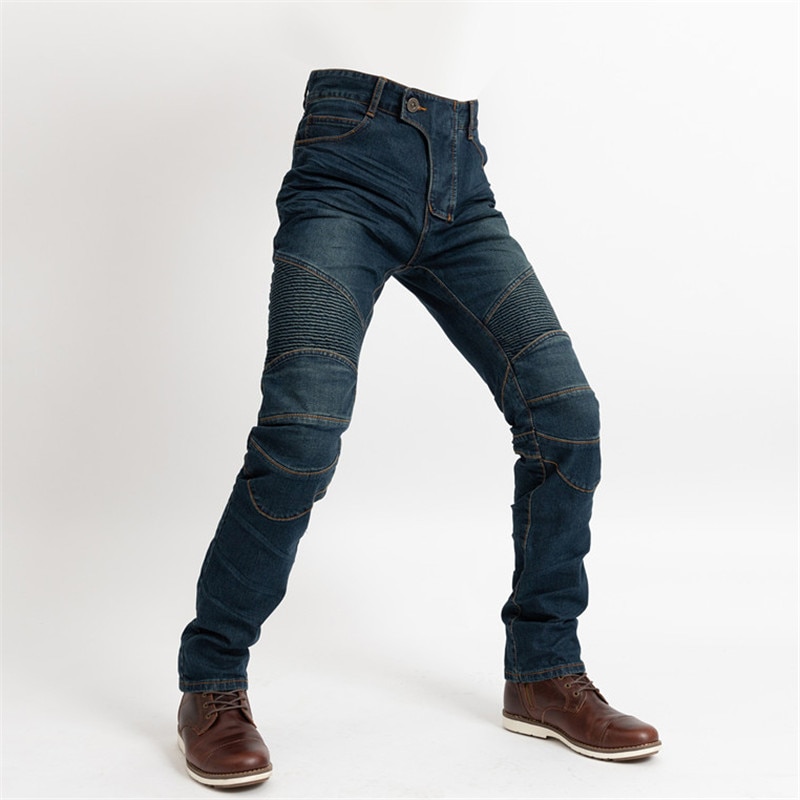 KOMINE classic motocicleta jeans pantalones vaqueros ajustados todoterreno motorcross todoterreno pantalones con rodilleras
