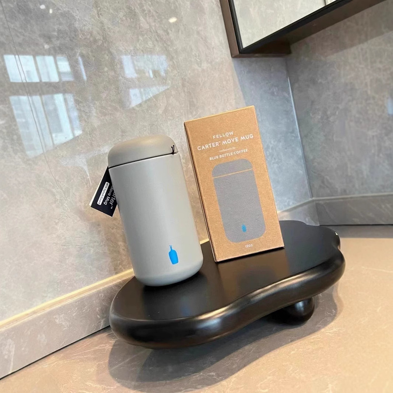 Blue Bottle Coffee Cup Thermos Cup 304 Stainless Steel Inner Pot Cup Portable Cold Insulation Simple And Convenient Cup