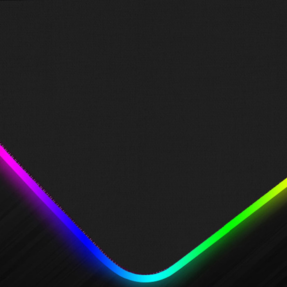 Large RGB LED Glowing Gaming Mouse Pad Illuminated Keyboard Non-slip Mat Blanket