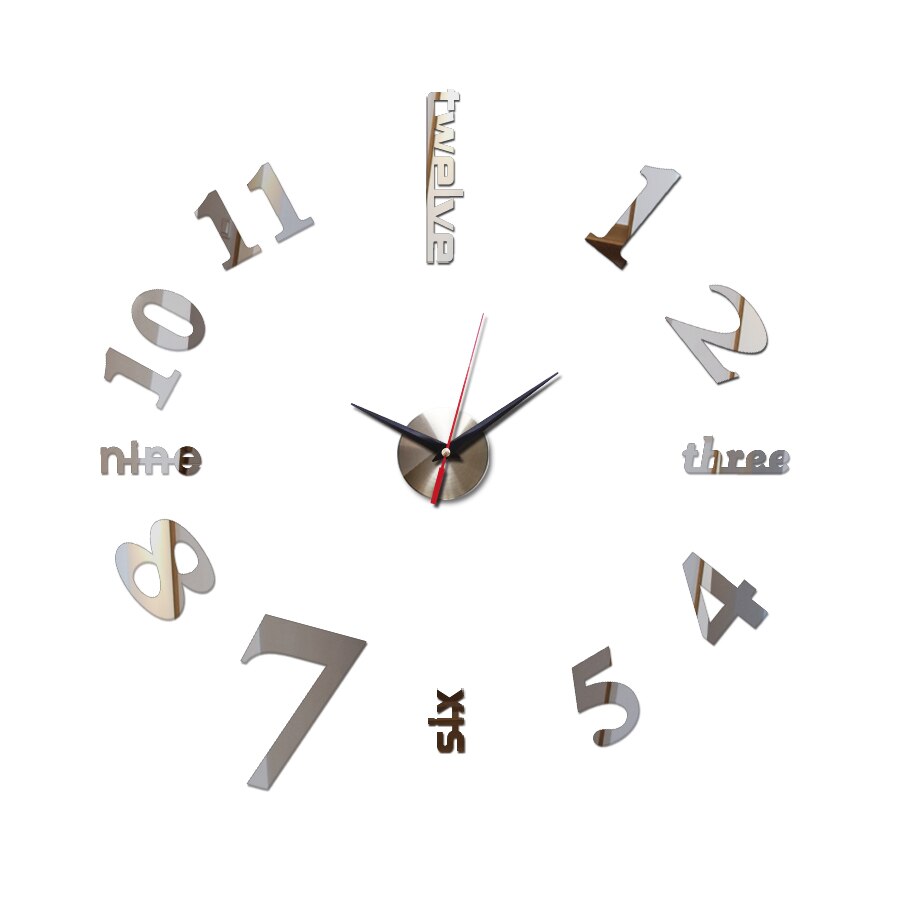 wall clock large decorative wall clocks home decor diy clocks living room reloj mural sticker