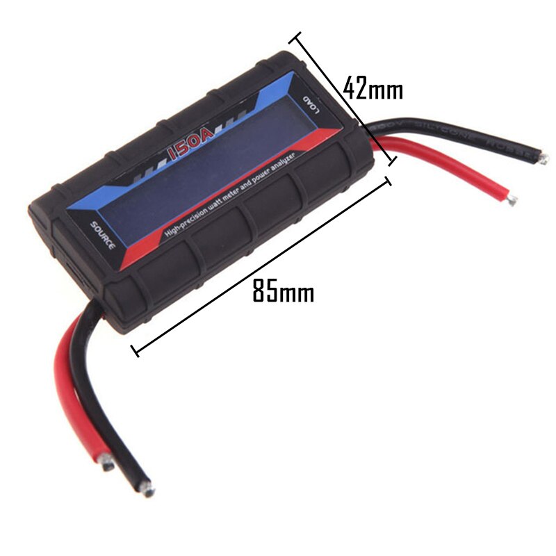 Wattmeter Hoge Meter Rc Watt Meter Balance Batterij: black 150A