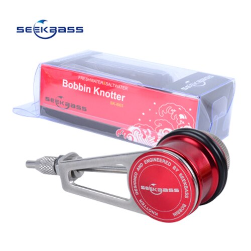 SEEKBASS KNOT ASSIST KNOTTING MACHINE GT KNOT MACHINE FISHING TOOL winder fishing bobbin knotter: RED