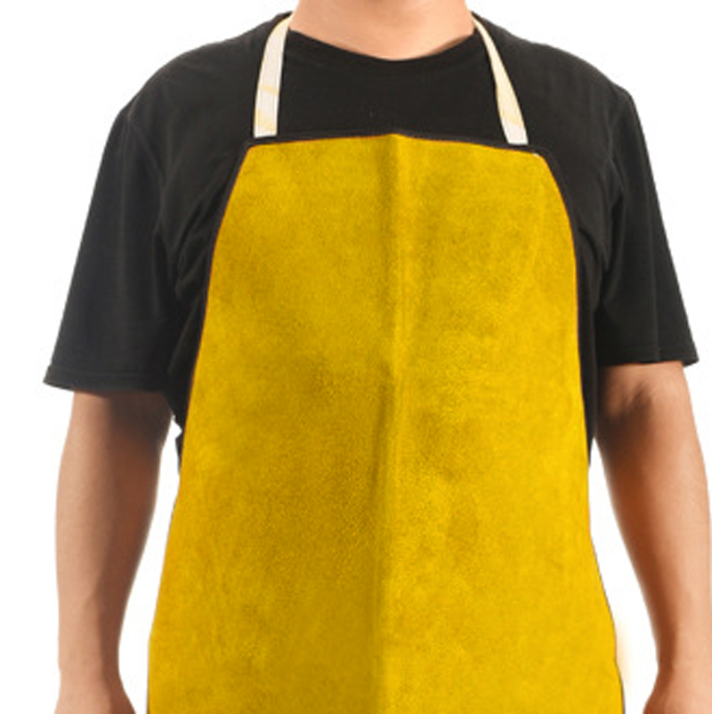 Welding Apron Leather Welding Protect Cloths Carpenter Blacksmith Yellow Color Working Apron