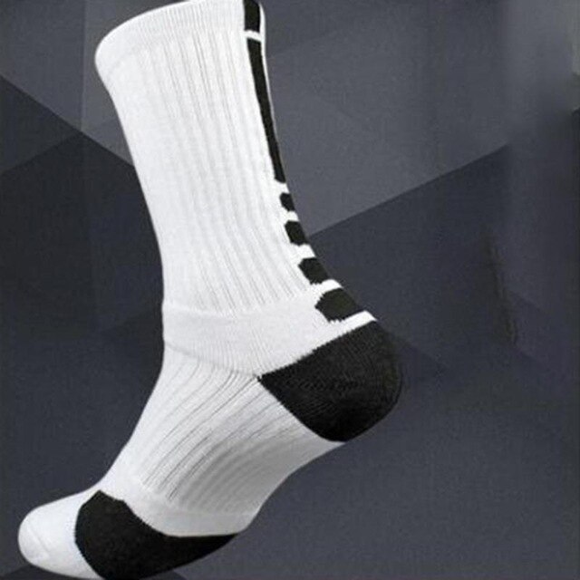 Men Outdoor Sports Elite Basketball Socks Men Cycling Socks Compression Socks Cotton Towel Bottom Men's Socks: Style 8